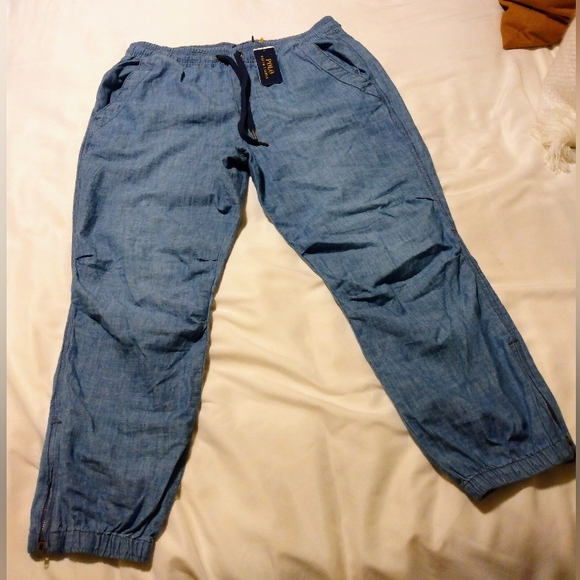 Ralph Lauren Polo Light Denim Jogger - Picture 2 of 4